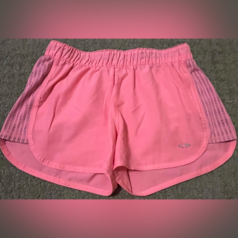 Neon Pink Sport Shorts - Champion XS